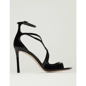 Jimmy Choo Heeled Lang Patent Leather Strap Sandal
